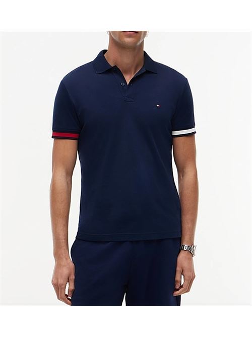 Fluid cotton knit polo shirt Tommy Hilfiger | MW0MW42743DCC.DCC